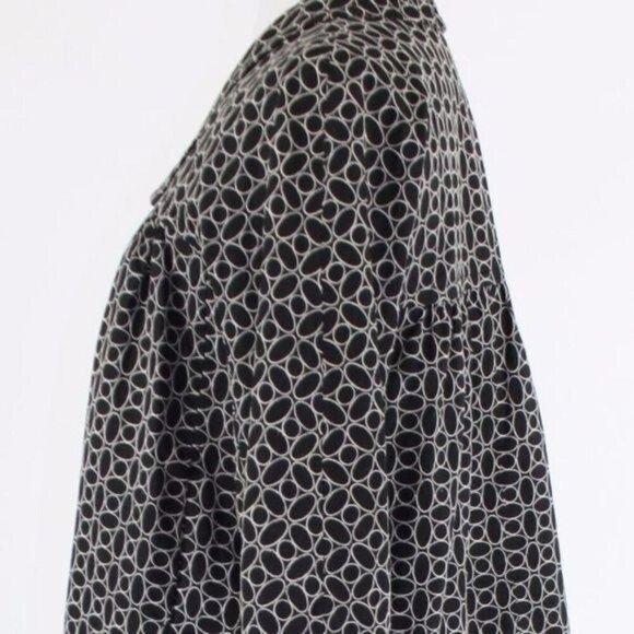 Vintage 90s Y2K Max Studio Retro Cropped Black White Swing Jacket M - Picture 6 of 8